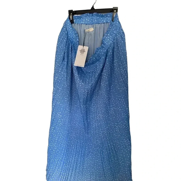 Exlura Women’s High Waisted Polka Dot Pleated Midi Skirt with pockets XXL - Picture 3 of 5